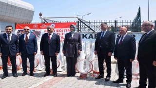 Köy okullarına spor malzemeleri dağıtılmaya başlandı