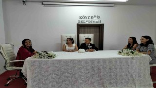 Köyceğizde çiftler nikah için yoğunluk oluşturdu