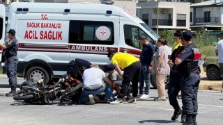 Kuşadasında motosiklet kazası: 2 yaralı