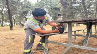 Kuştepe Mesire Alanında bakım çalışması