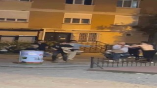 Maltepede iki grup arasında kavga: Sandalyeler havada uçuştu