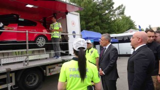 Mardinde simülasyon aracıyla emniyet kemerinin önemi anlatıldı