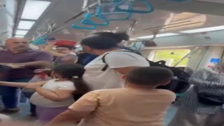 Marmarayda çocuklarının yanında babaya yumruk