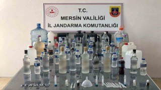 Mersinde 127 litre sahte içki ele geçirildi
