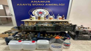 Mersinde sahte içki üreten şüpheli yakalandı