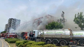 Mersindeki fabrika yangını kontrol altına alındı