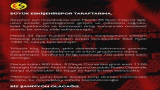 Mezitli 33 Spor karşılaşması için deplasman kontenjanı arttırılamadı
