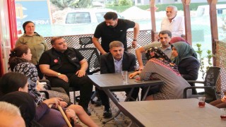 Milletvekili Şan, konteyner kentte vatandaşları dinledi
