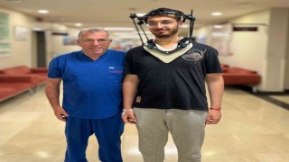 Motosiklet kazasında ağır yaralanan genç, Orduda sağlığına kavuştu