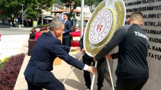 Muğlada 19 Mayıs Haftası çelenk sunumuyla başladı