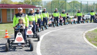 Muşta öğrencilere uygulamalı trafik eğitimi