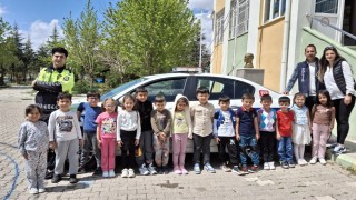 Niğdede öğrencilere trafik eğitimi verildi