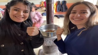 Öğrenciler makarna yaparak eğlendi