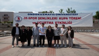 OMÜde ‘38. Üniversite İçi Spor Müsabakaları Kupa Töreni