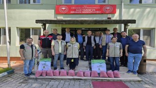 Orhanelide çiftçilere kuru fasulye desteği