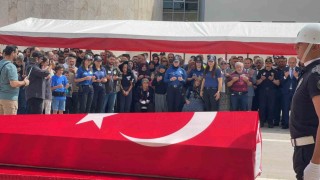 Osmaniyede kalp krizi sonucu vefat eden polis memuru için tören düzenlendi