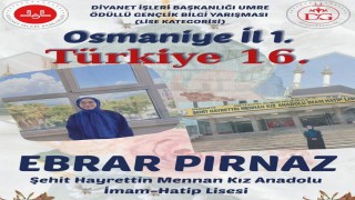 Osmaniyeli Öğrenci Pırnaz, Umre Ödüllü Bilgi Yarışmasında Türkiye 16.’sı Oldu