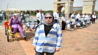 Özel vatandaşlar, ilk kez bisiklet sürdü