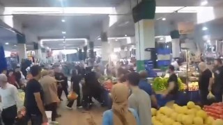 Pazarcı esnafı tarafından kızının yanında darp edildi