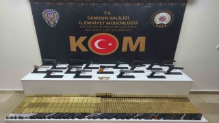 Polis araca zulalanmış 17 tabanca ele geçirdi