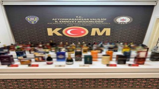 Polis kaçak alkollü içki ve mermi ele geçirdi