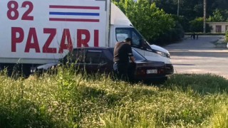 Polisin ‘dur ihtarına uymayıp kaçan otomobil otların arasında bulundu
