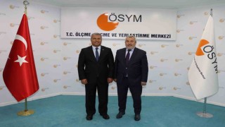 Rektör Adıgüzelden ÖSYM Başkanı Ersoya ziyaret