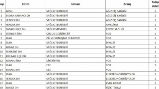 Sağlık Bakanı duyurmuştu: Sakaryaya alınacak sözleşmeli personel sayısı belli oldu