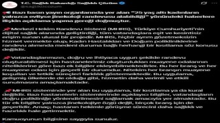 Sağlık Bakanlığından 25 yaşından küçük bekar kadınların jinekoloji randevusu alınmadığı iddiasına ilişkin açıklama