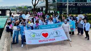 Sağlık için yürüdüler farkındalık oluşturdular
