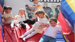 Sakaryada 4-6 yaş Kuran Kursu öğrencilerine şenlik gibi mezuniyet