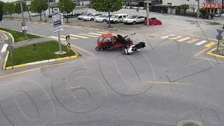 Sakaryadaki 9 ayrı trafik kazası kamerada