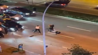 Şampiyonluk kutlamasında trafik durdu, yumruklar konuştu