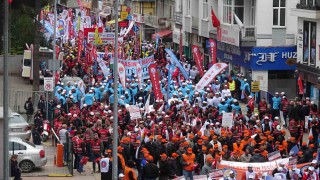 Samsunda 1 Mayıs kutlamaları