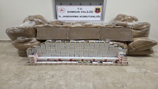 Samsunda 1 ton kaçak tütün ve 60 bin dolu makaron ele geçirildi