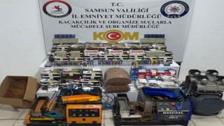 Samsunda kaçak tütün mamulleri operasyonu