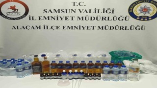 Samsunda sahte içki operasyonu