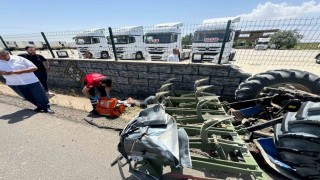 Şanlıurfada ilginç kaza kamerada