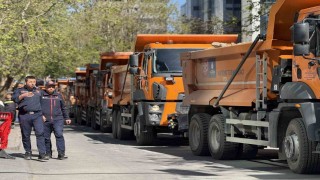 Sarıyerde çöken yolu onarma çalışmaları devam ediyor