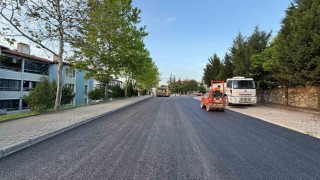Serdarda sıcak asfalt çalışması