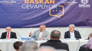 Sincanda ‘Vatandaş Soruyor, Başkan Cevaplıyor isimli toplantının adresi Akşemsettin Mahallesi oldu
