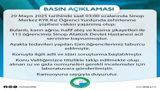 Sinop KYK kız yurdunda 113 öğrenci zehirlenme şüphesiyle hastaneye başvurdu