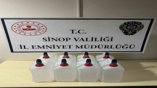 Sinopta 40 litre etil alkol ele geçirildi