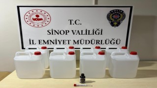Sinopta 40 litre etil alkol ele geçirildi