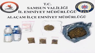 Şişe içinde sıvı bonzai ile yakalandı