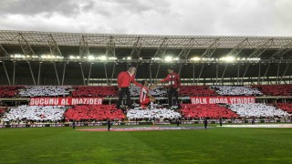 Sivasspor taraftarlarından koreografi