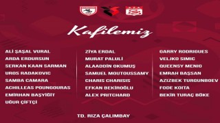 Sivassporun Samsunspor kafilesi açıklandı: Rey Manaj kadroda yer almadı