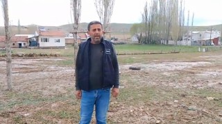 Sivasta sağanak ve dolu yağışı sonrası dere taştı