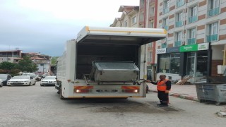 Söğütte çöp konteynerleri bayram öncesi titizlikle temizlendi