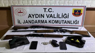 Sökedeki operasyonda tabanca ve tüfek ele geçirildi